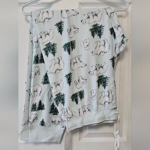 Polar Bear Print Pajamas